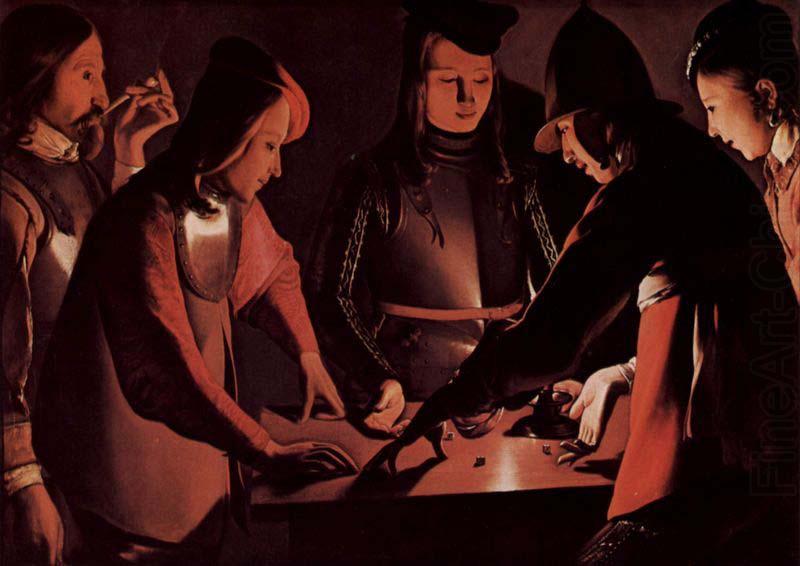 Georges de La Tour Dice players china oil painting image